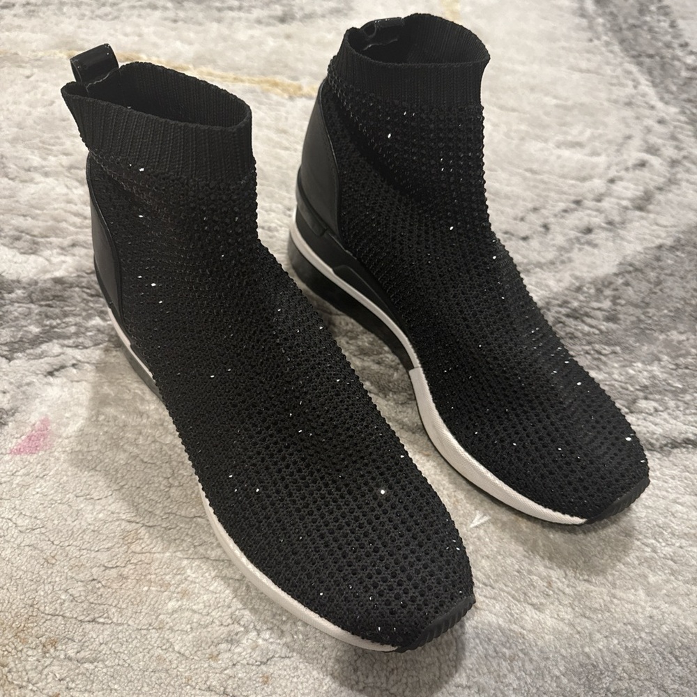 Michael Kors Black Knit Women's Sneakers